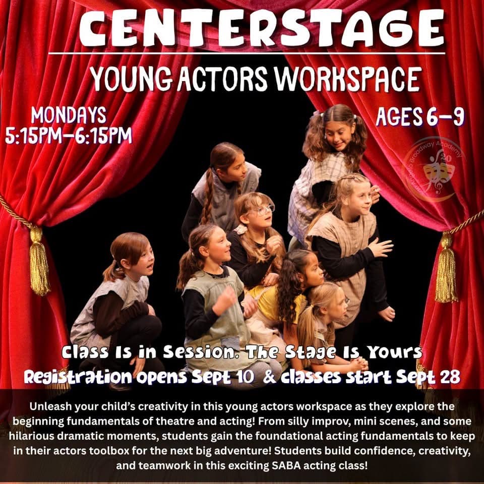 Centerstage: Ages 6–9, Mondays 5:15–6:15pm